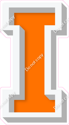 VA 12" Individuals - Flat Orange I