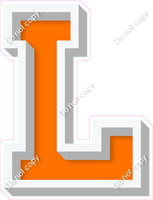 VA 12" Individuals - Flat Orange L