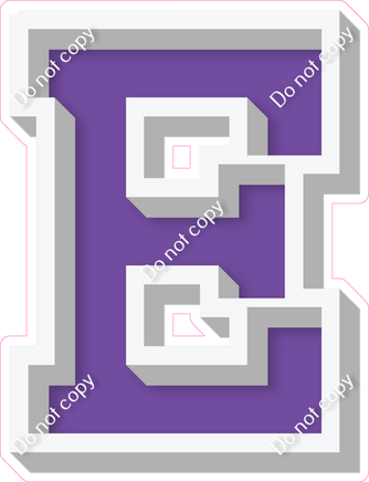 VA 12" Individuals - Flat Purple E