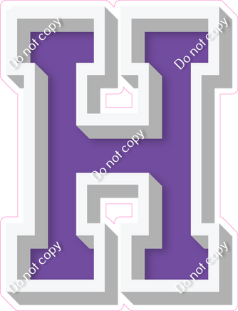 VA 12" Individuals - Flat Purple H