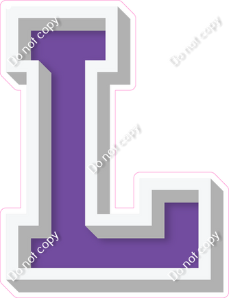 VA 12" Individuals - Flat Purple L