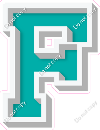VA 12" Individuals - Flat Teal F