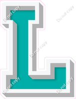 VA 12" Individuals - Flat Teal L
