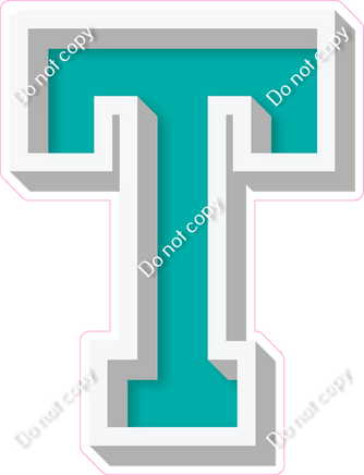 VA 12" Individuals - Flat Teal T