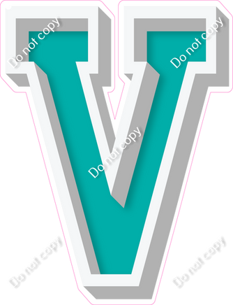 VA 12" Individuals - Flat Teal V