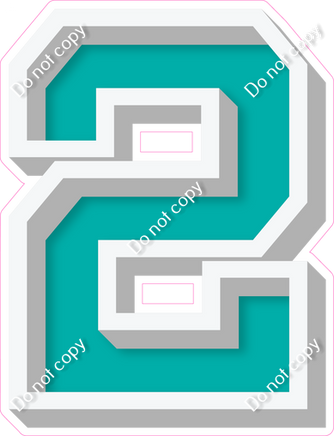 VA 12" Individuals - Flat Teal 2
