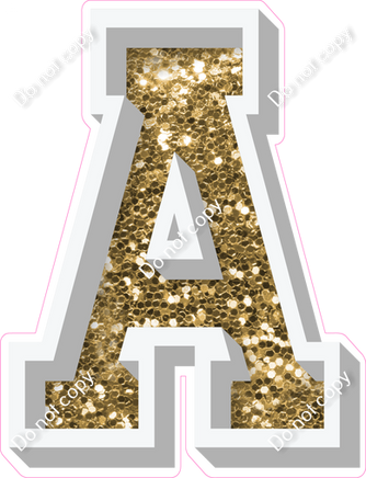 VA 12" Individuals - Gold Sparkle A