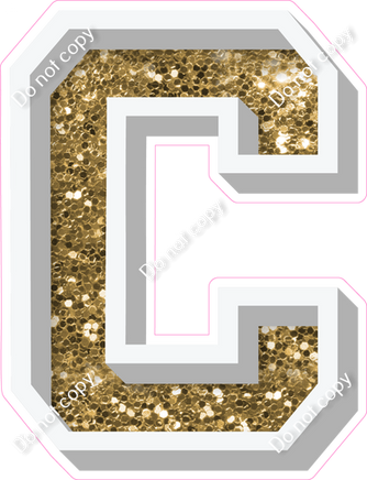 VA 12" Individuals - Gold Sparkle C