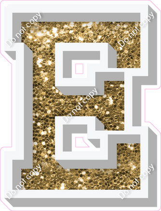 VA 12" Individuals - Gold Sparkle E