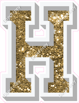 VA 12" Individuals - Gold Sparkle H