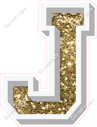 VA 12" Individuals - Gold Sparkle J