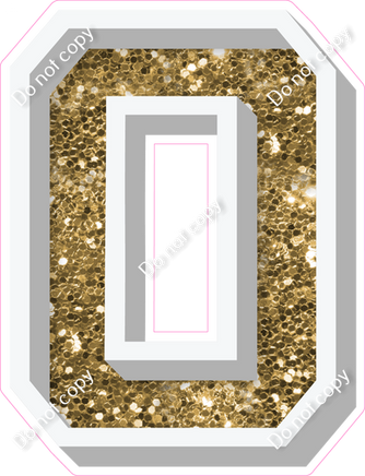 VA 12" Individuals - Gold Sparkle O