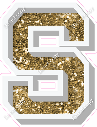 VA 12" Individuals - Gold Sparkle S