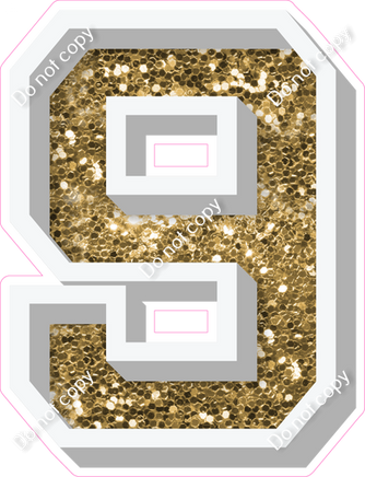 VA 12" Individuals - Gold Sparkle 9