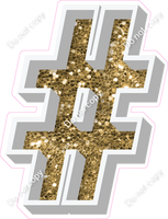 VA 12" Individuals - Gold Sparkle #