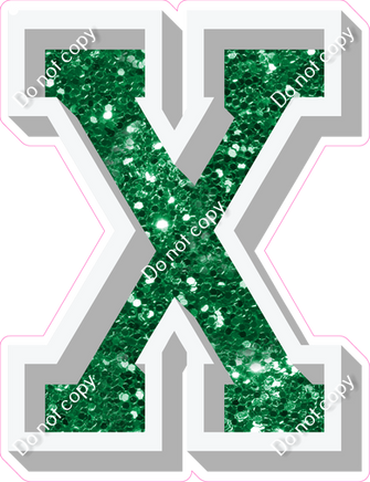 VA 12" Individuals - Green Sparkle X