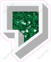 VA 12" Individuals - Green Sparkle Apostrophe