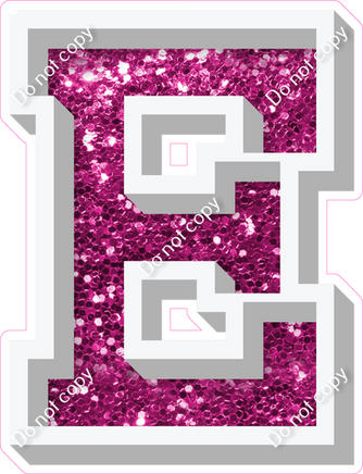 VA 12" Individuals - Hot Pink Sparkle E