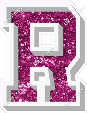VA 12" Individuals - Hot Pink Sparkle R