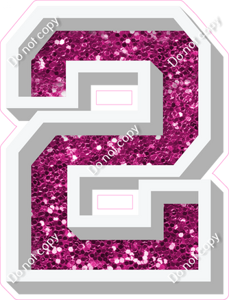 VA 12" Individuals - Hot Pink Sparkle 2