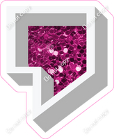 VA 12" Individuals - Hot Pink Sparkle Apostrophe