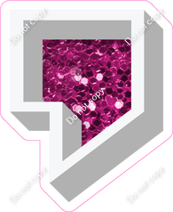 VA 12" Individuals - Hot Pink Sparkle Apostrophe