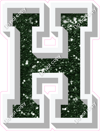 VA 12" Individuals - Hunter Green Sparkle H