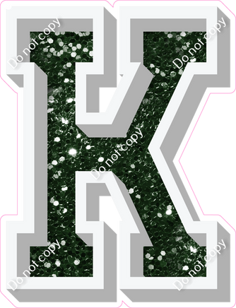 VA 12" Individuals - Hunter Green Sparkle K