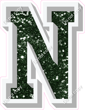 VA 12" Individuals - Hunter Green Sparkle N