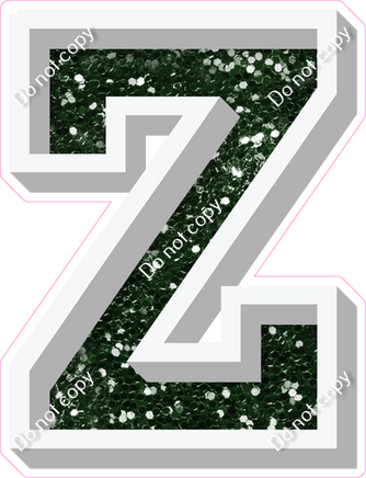 VA 12" Individuals - Hunter Green Sparkle Z