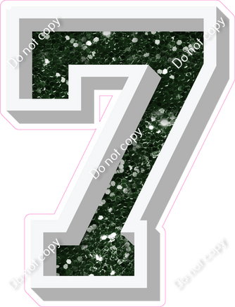 VA 12" Individuals - Hunter Green Sparkle 7