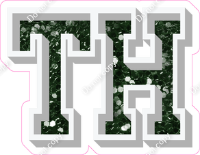 VA 12" Individuals - Hunter Green Sparkle TH