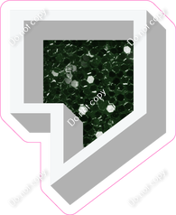VA 12" Individuals - Hunter Green Sparkle Apostrophe