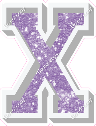VA 12" Individuals - Lavender Sparkle X