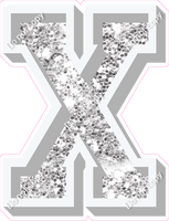 VA 12" Individuals - Light Silver Sparkle X
