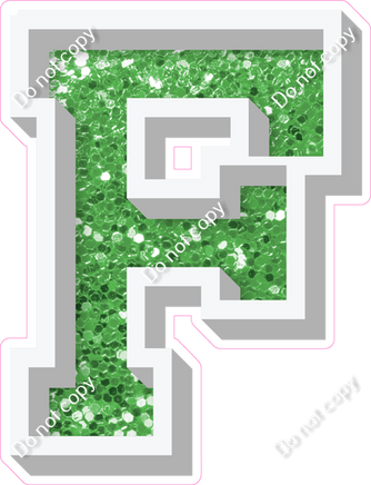 VA 12" Individuals - Lime Green Sparkle F
