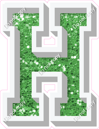 VA 12" Individuals - Lime Green Sparkle H