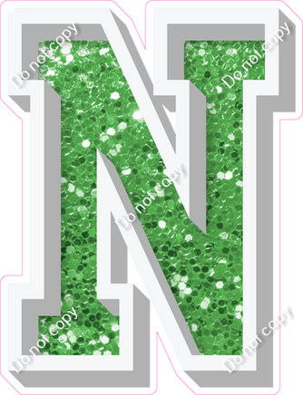 VA 12" Individuals - Lime Green Sparkle N
