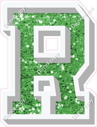 VA 12" Individuals - Lime Green Sparkle R