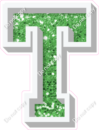 VA 12" Individuals - Lime Green Sparkle T