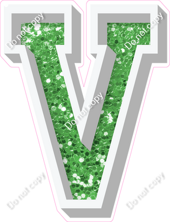 VA 12" Individuals - Lime Green Sparkle V