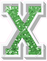 VA 12" Individuals - Lime Green Sparkle X