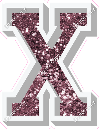 VA 12" Individuals - Mauve Sparkle X