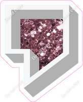 VA 12" Individuals - Mauve Sparkle Apostrophe