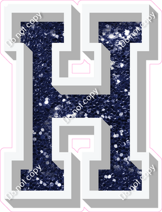 VA 12" Individuals - Navy Blue Sparkle H