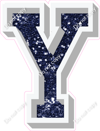 VA 12" Individuals - Navy Blue Sparkle Y
