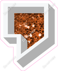 VA 12" Individuals - Orange Sparkle Apostrophe