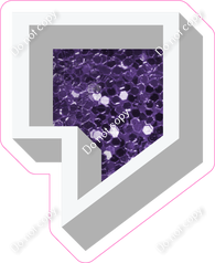 VA 12" Individuals - Purple Sparkle Apostrophe