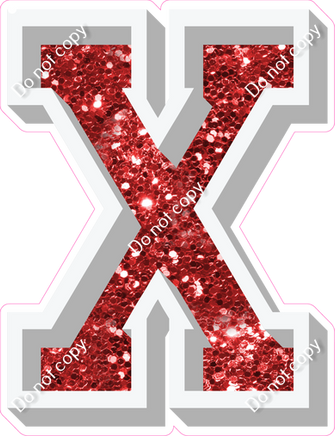 VA 12" Individuals - Red Sparkle X