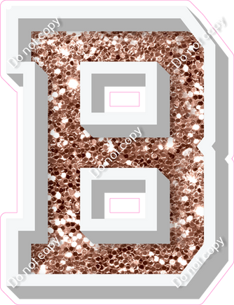VA 12" Individuals - Rose Gold Sparkle B